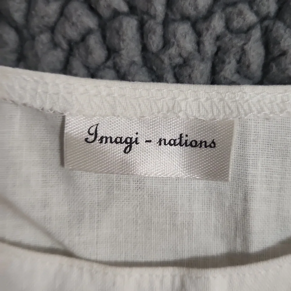 Vintage White Cotton Bib